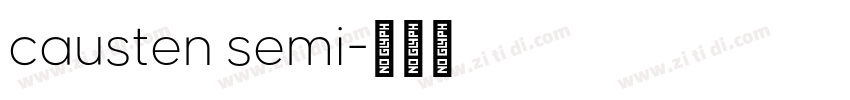 causten semi字体转换